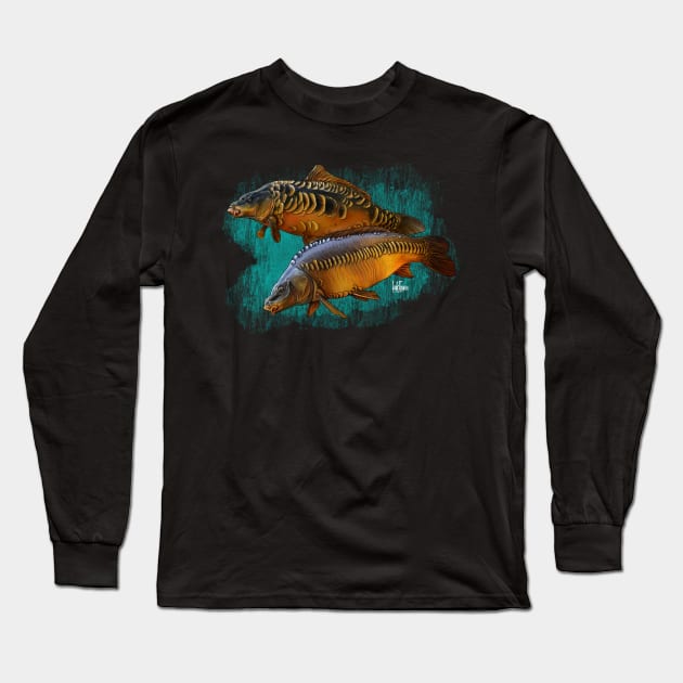 Double carp Long Sleeve T-Shirt by Sandarmi